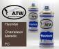 Preview: Hyundai, Chameleon Metallic, FC: 400ml Sprühdose + 400ml Klarlack - Set, von ATW Autoteile West.